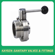 Thread/weld Hygienic Butterfly Valves 3A/ISO/IDF
